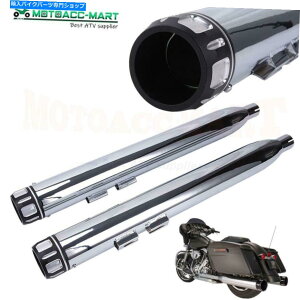 N[p[c 3.5 "Megaphone̔rCpCv}t[YXb|NAn[[c[O1995-16 3.5" Megaphone Exhaust Pipes Mufflers SlipOn Chrome For Harley Touring 1995-16