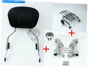 N[p[c N[4|CghbLOXeXוbNSissy BarobNXgn[[2014-18 17 CHROME 4 Point Docking Stealth Luggage Rack Sissy Bar Backrest Harley 2014-18 17