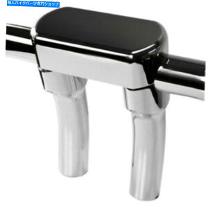 N[p[c Chrome 5 1/2 "vobNCU[1 1/2"nho[gbvNvn[[\tgc[O Chrome 5 1/2" Pullback Risers 1 1/2" Handlebar Top Clamp Harley Softail Touring