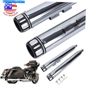 N[p[c 3.5 "Megaphone̔rCpCv}t[XbvIn[[GNgOCh[hLO 3.5" Megaphone Exhaust Pipes Mufflers Slip-On For Harley Electra Glide Road King