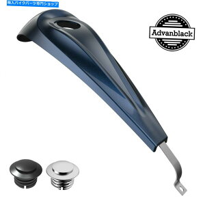 N[p[c 08-20n[[_rbh\̂߂Advanblack~bhiCgu[[vt@C^N_bVR\[ Advanblack Midnight Blue Low-Profile Tank Dash Console for 08-20 Harley Davidson