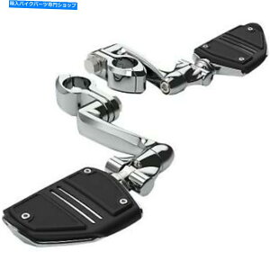 N[p[c CIROgN[1-1 / 4 "GWK[hnCEFCPEG}EgLbgw /cC[ Ciro Extended Chrome 1-1/4" Engine Guard Highway Peg Mounting Kit w/ Twin Rail