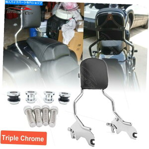 �N���[���p�[�c Chrome���q�o�b�N���X�gSissy Bar +�h�b�L���O�L�b�g�t�B�b�g�X�|�[�c�O���C�h/���[���C�_�[18-21 Chrome Passenger Backrest Sissy Bar+Docking Kits Fit Sport Glide/Low Rider 18-21�y���s�A���i�z