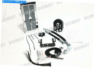 N[p[c Harley Susfail 2001-2017̂߂̃NĔICN[[t@pVXe Chrome Reefer Oil Cooler Fan Cooling System For Harley Softail 2001-2017