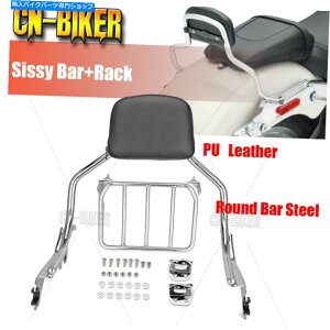 �N���[���p�[�c Sissy Bar Uprright Chop�o�b�N���X�g�p�b�h+���b�N2018-2021�n�[���[�t�@�b�g�{�[�C�f���b�N�X Sissy Bar Upright Chop Backrest Pad + Rack For 2018-2021 Harley Fat Boy Deluxe�y���s�A���i�z