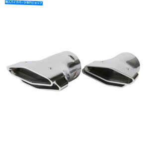 N[p[c Honda GL 1800S[hEBOABS 01-17̂߂̃N|SrC}t[`bvg Chrome Polygon Exhaust Muffler Tip Trims For Honda GL 1800 Goldwing ABS 01-17