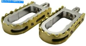N[p[c La Choppers BMXxAbvX^C̃tbgyON[/n[hEFAt^JLA-7205-02 LA Choppers BMX Beartrap Style Footpegs Chrome/Brass with Hardware LA-7205-02