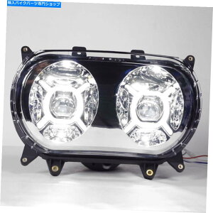 N[p[c hbgN[fALEDwbhCgvvWFN^[tBbgn[[[hOCh2015-2020 DOT Chrome Dual LED Headlight Lamp Projector Fit For Harley Road Glide 2015-2020