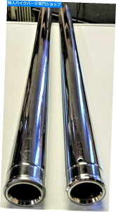 N[p[c JX^TCNN[49mmtgtH[N`[ui35 1/2 "jn[[_rbh\ Custom Cycle Chrome 49mm Front Fork Tubes (35 1/2") Harley Davidson