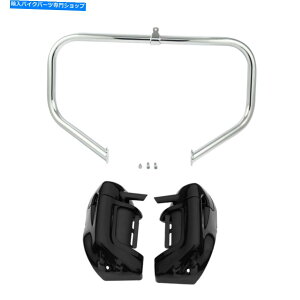 N[p[c ~r̃tFAO6.5 ''Xs[J[NbVo[tBbgn[[[hLO09-13 Lower Vented Leg Fairing 6.5'' Speakers Crash Bar Fit For Harley Road King 09-13