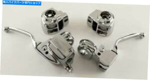 N[p[c W /WĨRg[c[O邽߂Ultima Chrome 15mm̃{AEnho[Rg[08-13 Ultima Chrome 15mm Bore Handlebar Controls for Touring w/ Radio Controls 08-13