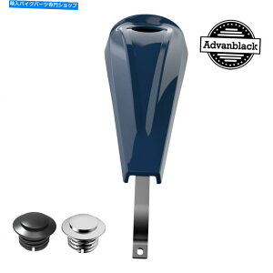 N[p[c 08-20n[[c[Ô߂AdvanBlackr[hu[[vt@C^N_bVR\[ Advanblack Billiard Blue Low-Profile Tank Dash Console for 08-20 Harley Touring