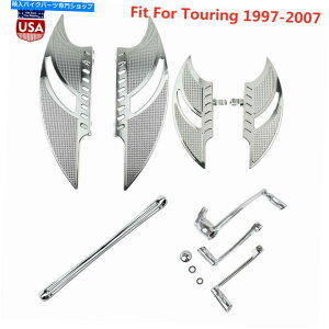 �N���[���p�[�c Chrome Driver���A�t���A�{�[�h�����P�[�W�V�t�^�[���o�[�̃n�[���[�c�[�����O97-07 Chrome Driver Rear Floorboard Linkage Shifter Lever Fit For Harley Touring 97-07