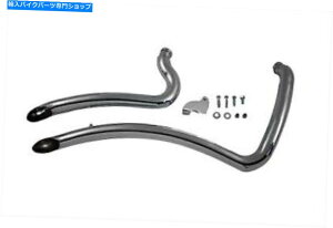 N[p[c aCȐNrCVXepCvZbg1986-06n[[\tgFXST Radii Pirate Curve Chrome Exhaust System Pipe Set 1986-06 Harley Softail FXST