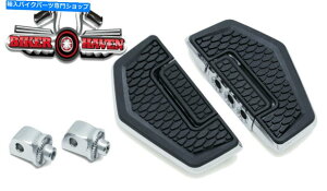 �N���[���p�[�c �N���C�A�L���Z�p�܂茊Board��Adapter Kit '18 -'19 Softail�AChrome Kuryakyn Hex Folding Rear Floorboard & Adapter KIT '18-'19 Softail, Chrome�y���s�A���i�z