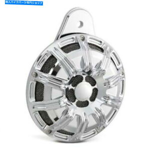 �N���[���p�[�c Arlen Ness Chrome 10�Q�[�W�r���b�g�@�B���H�J�b�g�z�[���J�o�[�n�[���[95-2017���f�� Arlen Ness Chrome 10 Gauge Billet Machined Cut Horn Cover Harley 95-2017 Models�y���s�A���i�z
