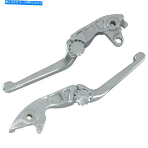 �N���[���p�[�c PowerStands Racing Chrome Anthem���o�[�Z�b�g00-07250-20 Powerstands Racing Chrome Anthem Lever Set for Gold Wing | 00-07250-20�y���s�A���i�z