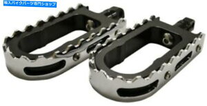 N[p[c La Choppers BMXxAbvX^C̃tbgybOBlack / Chrome RA-7205-00B LA Choppers BMX Beartrap Style Footpegs Black/Chrome with Hardware LA-7205-00B