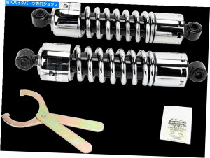 N[p[c 91-17n[[_Cî߂̃vObVuTXyV12.5 "N412V[YAVbN Progressive Suspension 12.5" Chrome 412 Series Rear Shocks For 91-17 Harley Dyna