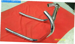N[p[c 73-78 Triumph T140VoX̎ꂽvVrCpCvw /NXI[o[pCvCMX 73-78 TRIUMPH T140 NEW BALANCED PUSHIN EXHAUST PIPES W/CROSSOVER PIPE UK MADE
