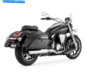 クロームパーツ 2009-16ヤマハXVS950 V-STAR - 25407 Vance & Hines Twin Slash Chrome Muffler for 2009-16 Yamaha XVS950 V-Star - 25407