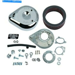 N[p[c SSTCNeBAhbvN[Xe[W1GAN[itB^[Lbg08-17n[[cCJ S&S Cycle Tear Drop Chrome Stage 1 Air Cleaner Filter Kit 08-17 Harley Twin Cam