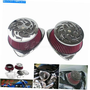 N[p[c Boulevard M109R 2006-19̂߂̓dGAN[i[tB^[LbgrbOzՐێ Dual Air Cleaner Filter Kit Big Sucker Intake For Suzuki Boulevard M109R 2006-19