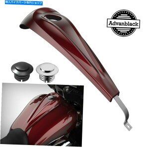 �N���[���p�[�c Mysterious Red Sunglo���[�v���t�@�C���^���N�_�b�V���R���\�[���R���K�X�L���b�v�p�n�[���[08+ Mysterious Red Sunglo Low-Profile Tank Dash Console Fuel Gas Cap For Harley 08+