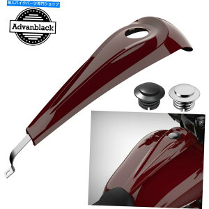 N[p[c r[hbh[vt@C^N_bVR\[RKXLbvtBbgn[[c[O08+ Billiard Red Low-Profile Tank Dash Console Fuel Gas Cap fits Harley Touring 08+