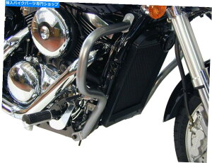 N[p[c VN1500 / VN1600σXg[NGWK[h - Chrome HepcoBecker 2002-8 Kawasaki VN1500 / VN1600 Mean Streak Engine Guard - Chrome HEPCO & BECKER 2002-8