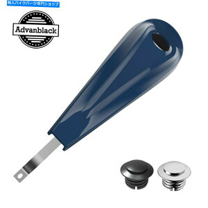 N[p[c n[[08-20̂߂̃r[hu[[vt@C^N_bVR\[RKX^NLbv Billiard Blue Low-Profile Tank Dash Console Fuel Gas Tank Cap for Harley 08-20