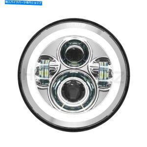 "�N���[���p�[�c Hogworkz 7 ""LED Chrome HaloMaker�w�b�h���C�g�i�n�[���[�f�C���[�J�[�̌����j94-19 Hogworkz 7"" LED Chrome HaloMaker Headlight (Harley Daymaker Replacement) 94-19�y���s�A���i�z"