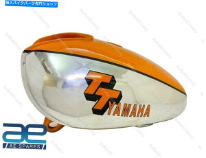 N[p[c }nXT500 TT500 1977fS2UpRK\^N|NIW Fuel Petrol Gas Tank Steel Chrome & Orange for Yamaha Xt500 Tt500 1977 Model S2u