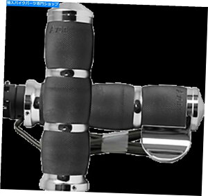 N[p[c Avon ChromeGANbV1 "15-19ChXJEĝ߂̉MObvXbg{X Avon Chrome Air Cushion 1" Heated Grips & Throttle Boss for 15-19 Indian Scout