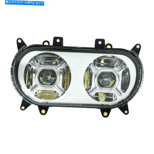 N[p[c Harley Road Glide 2015-2019̂߂Chrome Front LEDfAwbhCgvWFN^[tBbg Chrome Front LED Dual Headlight Projector Fit For Harley Road Glide 2015-2019 16