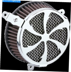 N[p[c V-Twin Chrome Swept 606-0104-01̂߂̃RuGAN[i[ Cobra Air Cleaners for V-Twin Chrome Swept 606-0104-01