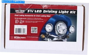 �N���[���p�[�c Show Chrome 3 1/2 LED�쓮���C�g�L�b�gPN 30-110LBK Show Chrome 3 1/2 LED Driving Light Kit PN 30-110LBK�y���s�A���i�z