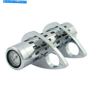 N[p[c ͌vANvANAHarley-Davidson̂߂̃ICN[[p Oil Cooler Coolpressure With Pressure Gauge, Clamp, Chrome, For Harley-Davidson