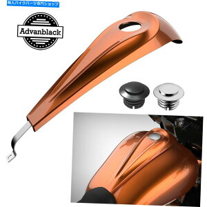 N[p[c łIWF̔^^N_bVR\[RKX^NLbvp08+n[[ Scorched Orange Low-Profile Tank Dash Console & Fuel Gas Tank Cap For 08+ Harley