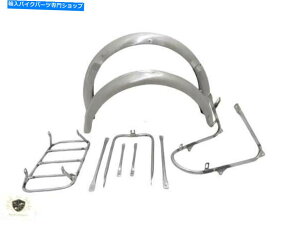 N[p[c m[g16hÕbhK[hZbgSȑ؍݃Lbg|tBbg NORTON 16H FRONT AND REAR MUDGUARD SET WITH COMPLETE STAY KIT |Fit For