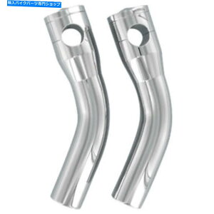N[p[c Accutronix Chrome 7 "nho[CU[2.75" 1 "o[harleys Accutronix Chrome 7" Handlebar Risers 2.75" Pullback for 1" Bars on Harleys