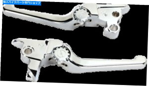 N[p[c PowerStands Chrome߉\ȃNb`u[Lo[Lbg08-16n[[c[OFLHR Powerstands Chrome Adjustable Clutch Brake Lever Kit 08-16 Harley Touring FLHR