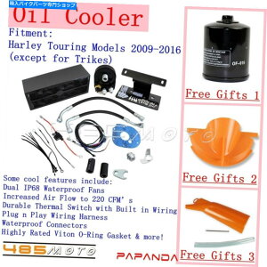 N[p[c n[[c[Of09-16̂߂̃ubN[t@[GWICN[[t@pVXe Black Reefer Engine Oil Cooler Fan Cooling System For Harley Touring Model 09-16