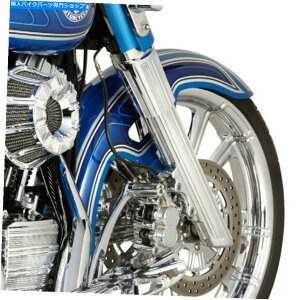 N[p[c 86-13n[[_rbh\FLH FLT 20-018̂߂Arlen Ness Chrome 10Q[WtH[Nu[c Arlen Ness Chrome 10-Gauge Fork Boots for 86-13 Harley Davidson FLH FLT 20-018