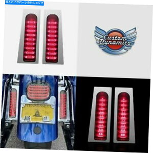 クロームパーツ カスタムダイナミクスプローブ/レッドサドルバッグライトツーリングPb-Fill-R-C Custom Dynamics ProBEAM Fillerz Chrome/Red Saddlebag Lights Touring PB-FILL-R-C
