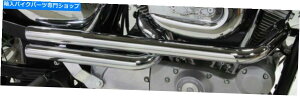 N[p[c aN[VbgKrCVXehbOpCvwb_Zbg1991-2017n[[_Ci Radii Chrome Shotgun Exhaust System Drag Pipe Header Set 1991-2017 Harley Dyna
