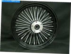 N[p[c ubNN[48LOX|[N16 x 3.5 "n[[JX^fptgSDzC[ Black & Chrome 48 King Spoke 16 x 3.5" Front SD Wheel for Harley & Custom Models