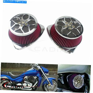 N[p[c XYLBoulevard M109R VZR1800N҃fAGAN[i[zCtB^[Lbg For Suzuki Boulevard M109R VZR1800 Intruder Dual Air Cleaner Intake Filter Kits