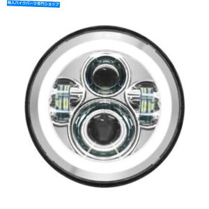 �N���[���p�[�c HaloMaker LED�w�b�h���C�g�L�b�g - HW167004 HogWorkz Chrome 7 in. Halomaker LED Headlight Kit - HW167004�y���s�A���i�z