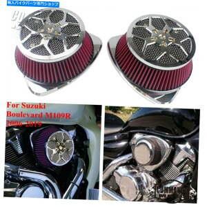 N[p[c Boulevard M109R VZR1800̂߂̓dGAN[i[tB^[LbgrbOz06-19 Dual Air Cleaner Filter Kit Big Sucker For Suzuki Boulevard M109R VZR1800 06-19